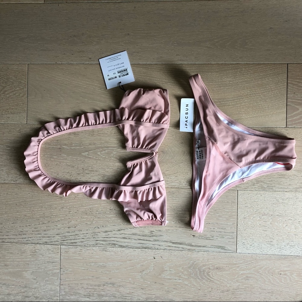 Pink Ruffle Bikini - Picture 4 of 8